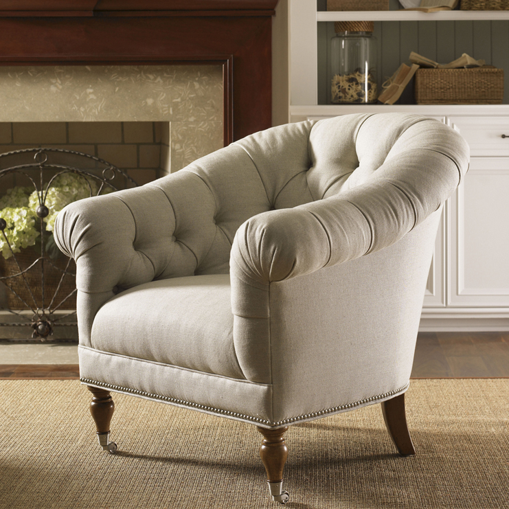 Фото Кресло обитое - стиль American Cottage - Для гостиной - удобное кресло производства США - Lexington - Twilight Bay - Купить в Интернет-магазине Фото Кресло обитое - стиль American Cottage - Для гостиной - удобное кресло производства США - Lexington - Twilight Bay - Купить в Интернет-магазине