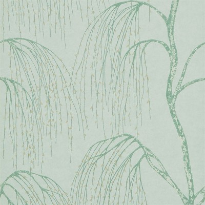 Фото Обои с рисунком - Растение - стиль Современный - Бирюзовые - Купить в Интернет-магазине