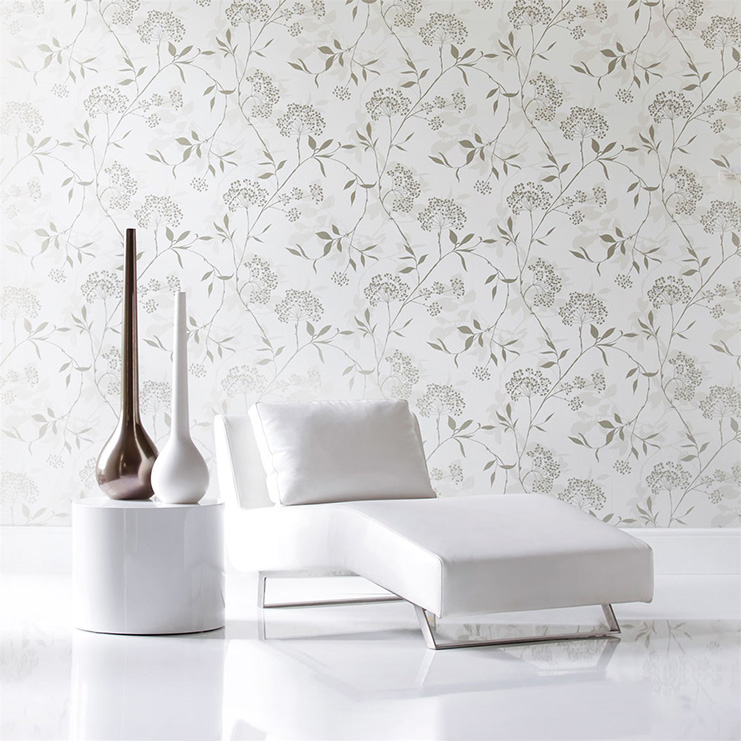 Фото Обои с рисунком - Растение - стиль Современный - Белые - Купить в Интернет-магазине Фото Обои с рисунком - Растение - стиль Современный - Белые - Купить в Интернет-магазине