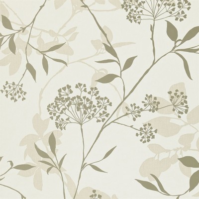 Фото Обои с рисунком - Растение - стиль Современный - Белые - Купить в Интернет-магазине