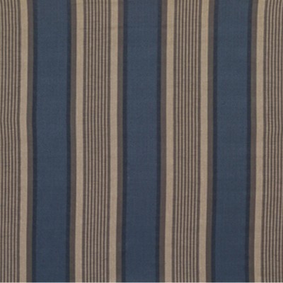 Фото Ткань портьерная с рисунком - Полоски - стиль Английский - Синие - Купить в Интернет-магазине
