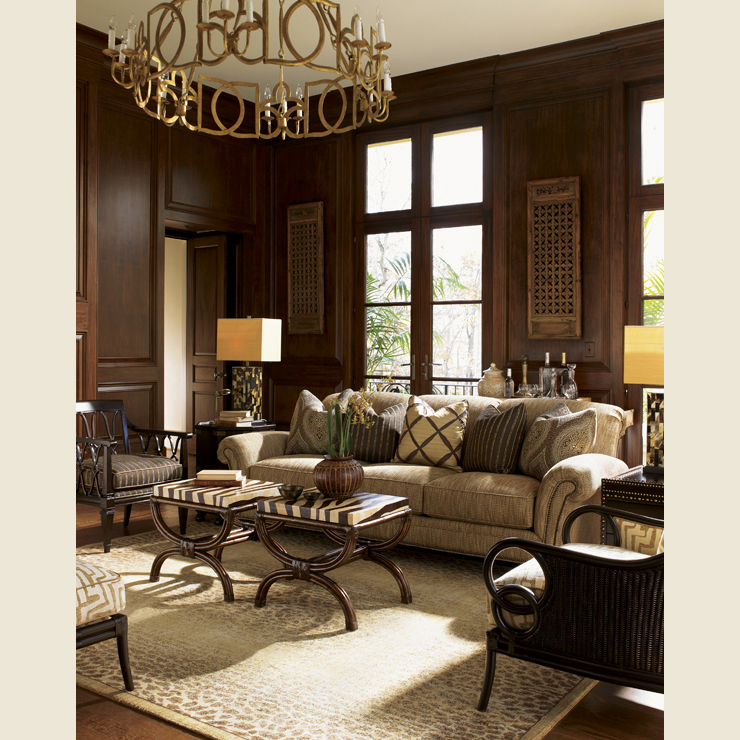 Фото Стол кофейный/журнальный - стиль Колониальный - Для гостиной - Купить в Интернет-магазине