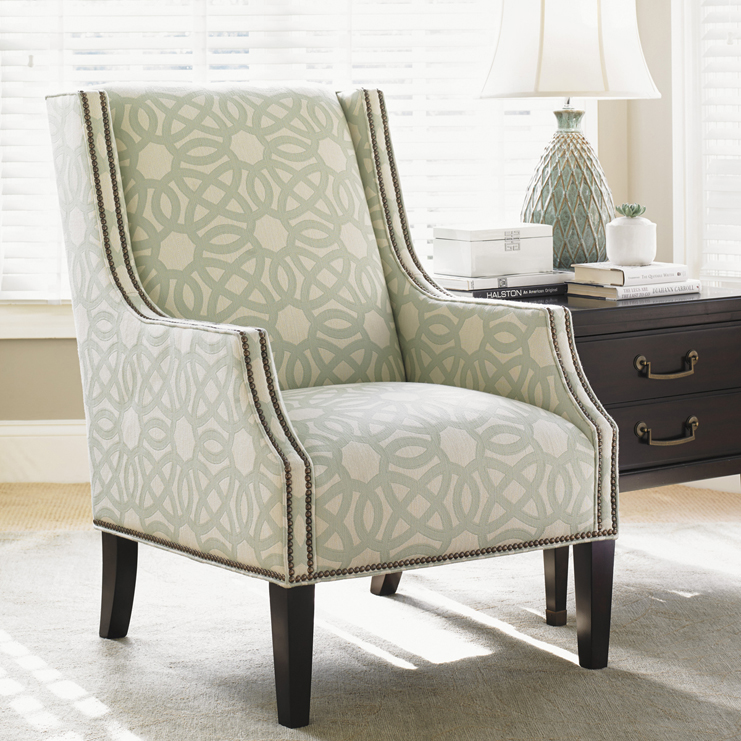 Фото Кресло обитое - стиль Transitional - Для гостиной - удобное кресло производства США - Lexington - Kensington Place - Купить в Интернет-магазине
