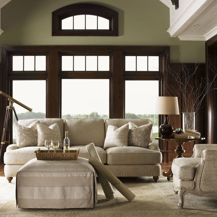 Фото Пуф, банкетка - стиль American Cottage - Для гостиной - Купить в Интернет-магазине