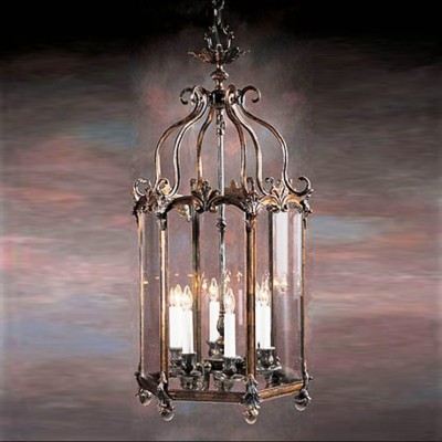 Фото Фонарь - стиль Американская классика - Стеклянный - Купить в Интернет-магазине