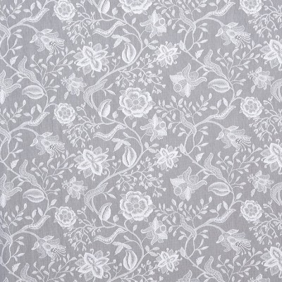 Фото Ткань тюлевая и вуаль - Ткань тюлевая с рисунком - стиль Английский - Светло-серая - Купить в Интернет-магазине