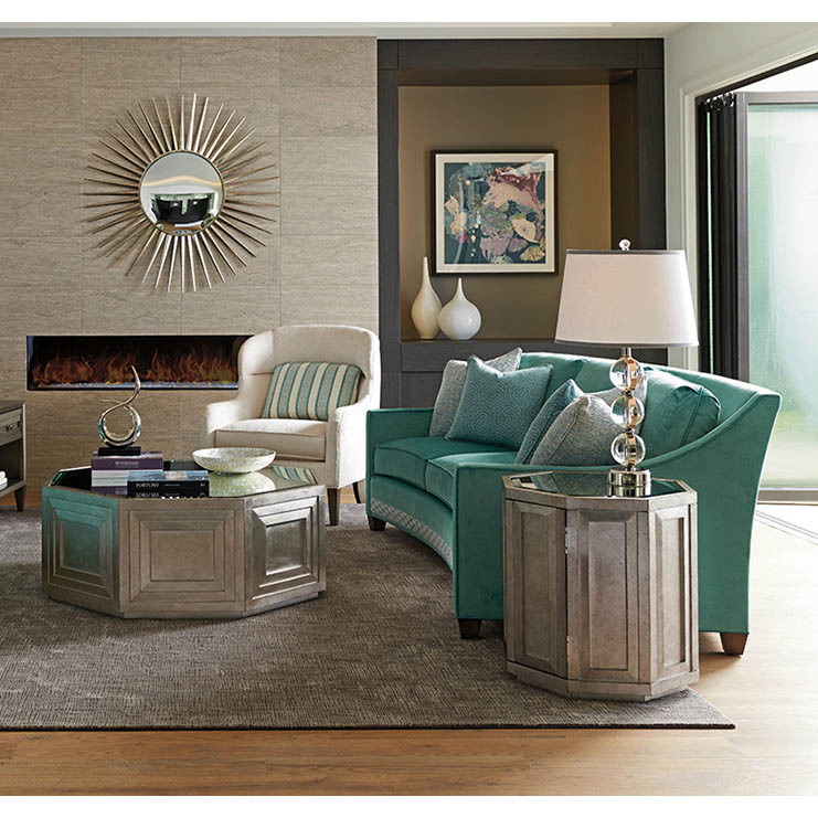 Фото Кресло обитое - стиль Ар-деко - Для гостиной - удобное кресло производства США - Lexington - Ariana - Купить в Интернет-магазине