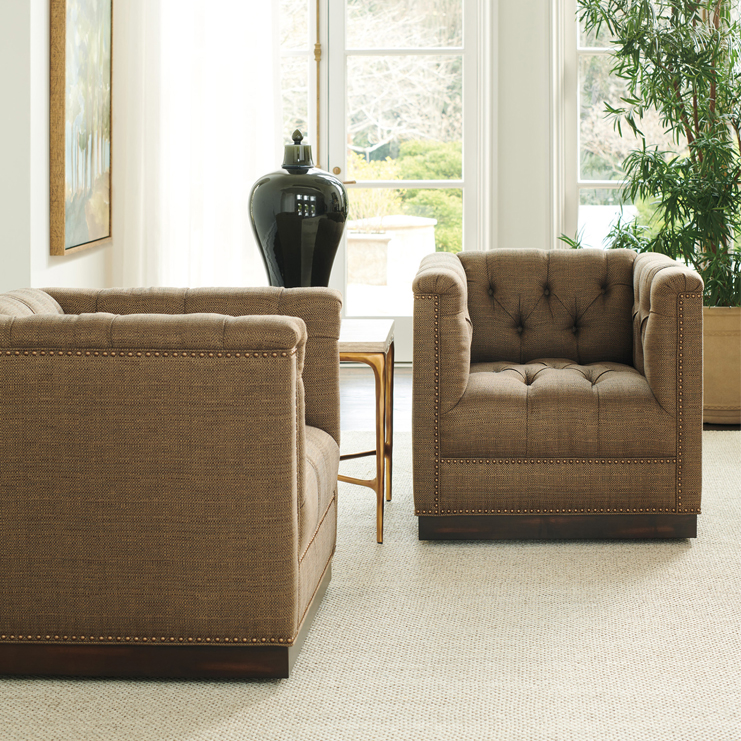 Фото Кресло обитое - стиль Современная классика - Для гостиной - удобное кресло производства США - Lexington - Silverado - Купить в Интернет-магазине