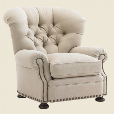 Фото Кресло обитое - стиль Европейская эклектика - Для гостиной - удобное кресло производства США - Lexington - Images of Courtrai - Купить в Интернет-магазине