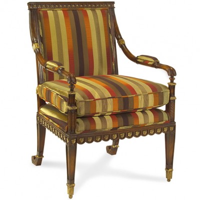 Фото Кресло на деревянной раме - стиль Современное кантри - Для гостиной - Купить в Интернет-магазине