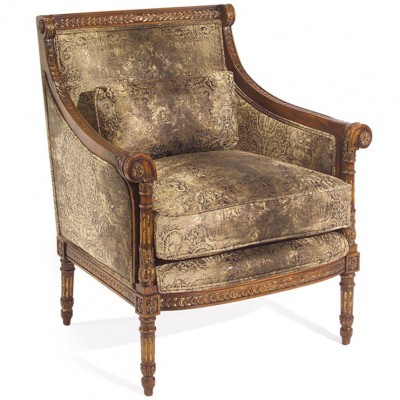 Фото Кресло на деревянной раме - стиль Современное кантри - Для гостиной - Купить в Интернет-магазине