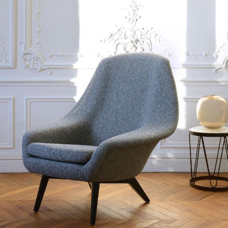 Фото Ткань портьерная однотонная - Твид - стиль Современный - Светло-серый - Купить в Интернет-магазине