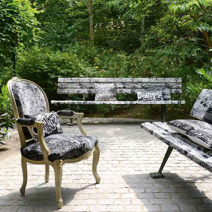 Фото Ткань портьерная с рисунком - Крупный декор - стиль Европейский - Черный - Купить в Интернет-магазине Фото Ткань портьерная с рисунком - Крупный декор - стиль Европейский - Черный - Купить в Интернет-магазине