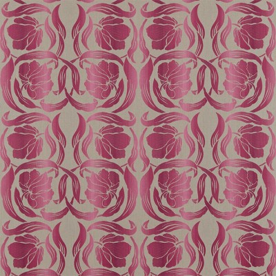 Фото Ткань портьерная с рисунком - Орнамент - стиль Английский - Коричневый - Купить в Интернет-магазине