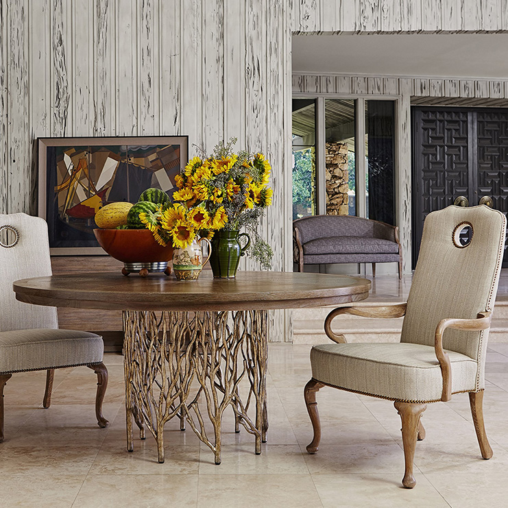 Фото Стол обеденный - стиль Гранд Салон - Для столовой - большие обеденные столы производства США - Ambella home - Medallion - Купить в Интернет-магазине Фото Стол обеденный - стиль Гранд Салон - Для столовой - большие обеденные столы производства США - Ambella home - Medallion - Купить в Интернет-магазине