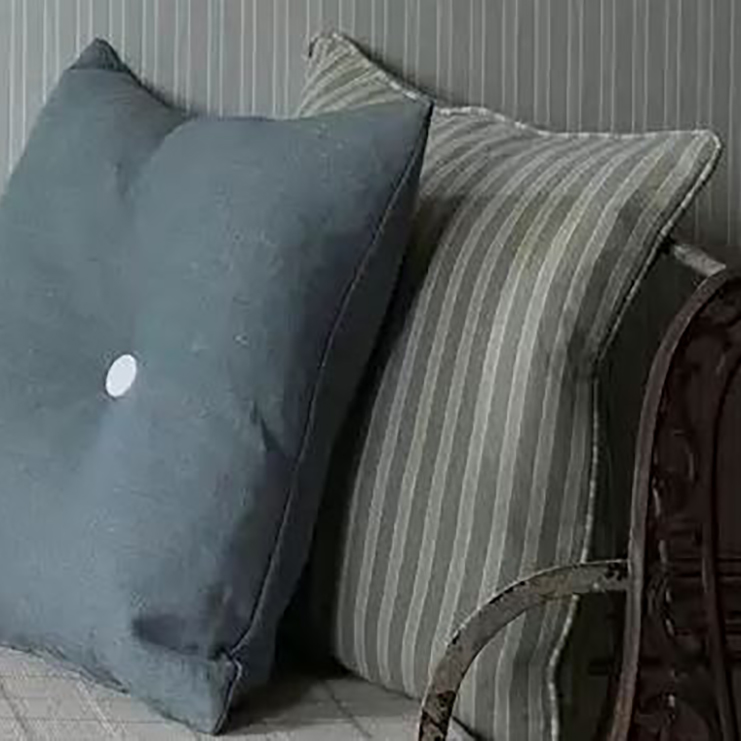 Фото Ткань портьерная с рисунком - Полоски - стиль Английский - Зеленые - Купить в Интернет-магазине