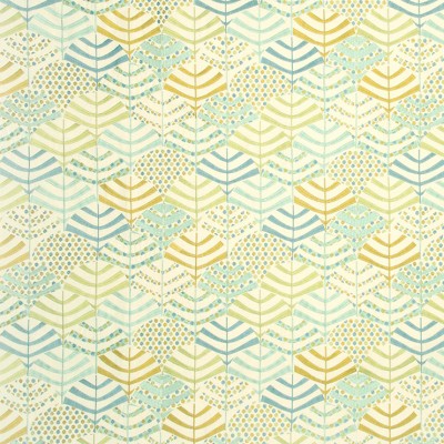 Фото Ткань портьерная с рисунком - Орнамент - стиль Английский - Бирюзовый - Купить в Интернет-магазине