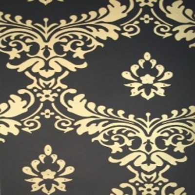 Фото Обои с рисунком - Дамаск - стиль Английская классика - Черные - Купить в Интернет-магазине