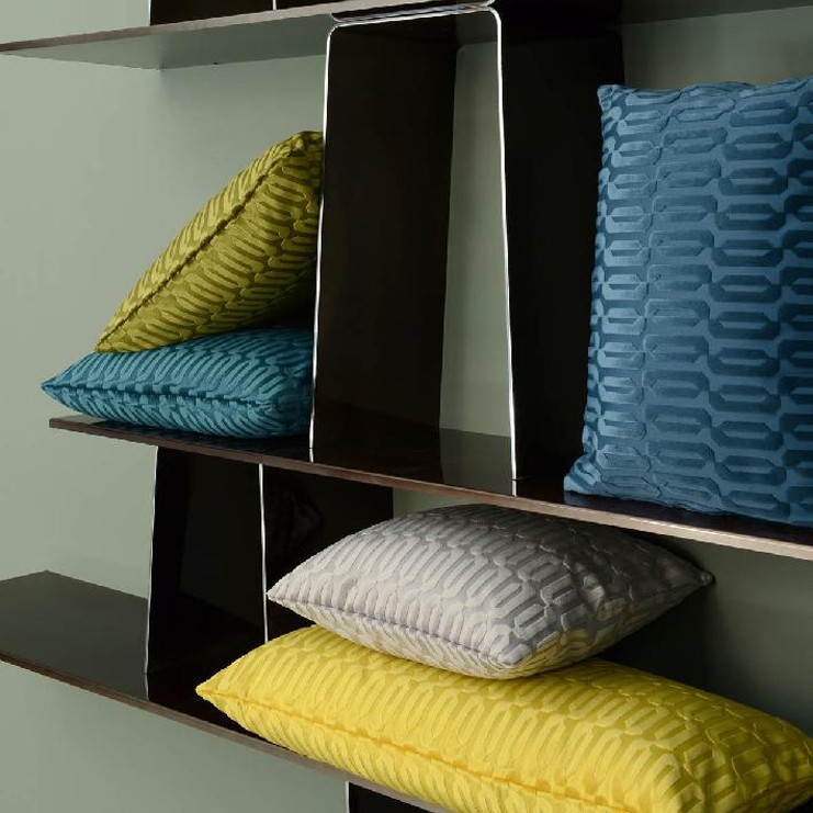 Фото Ткань портьерная однотонная - Бархат - стиль Современный - Зеленый - Купить в Интернет-магазине