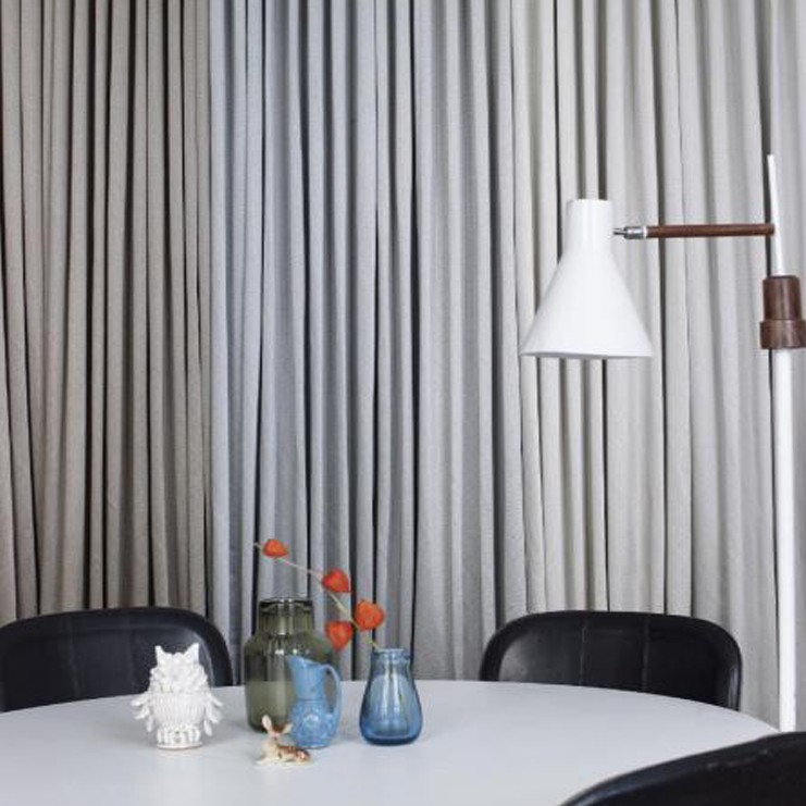 Фото Ткань портьерная однотонная - Текстурная ткань - стиль Современный - Белая - Купить в Интернет-магазине