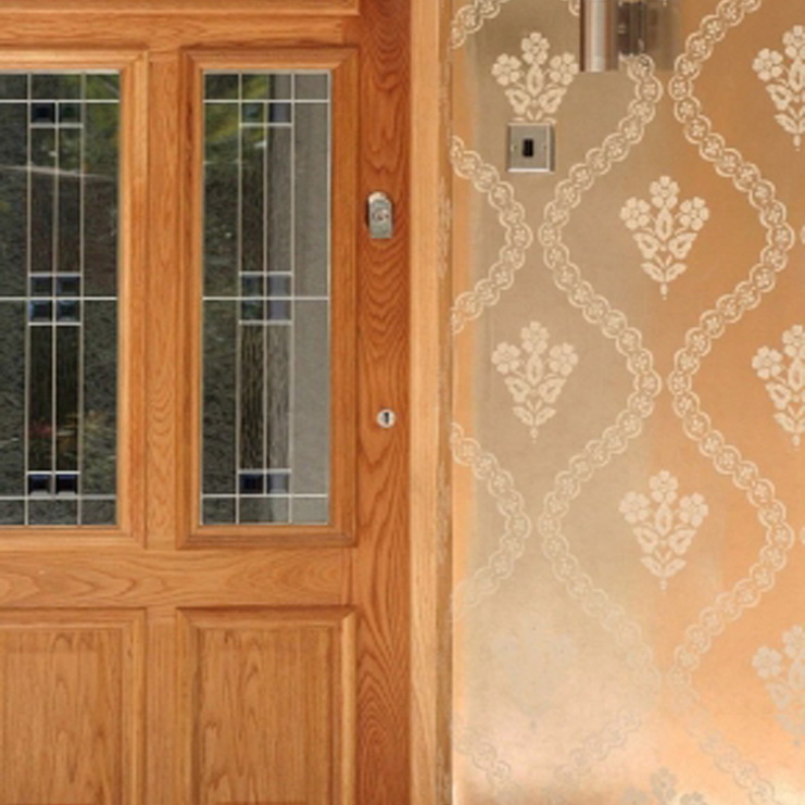 Фото Обои с рисунком - Дамаск - стиль Английская классика - Черные - Купить в Интернет-магазине