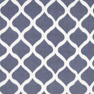 Фото Ткань портьерная с рисунком - Орнамент - стиль Американский - Синий - Купить в Интернет-магазине