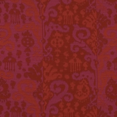 Фото Ткань портьерная с рисунком - Орнамент - стиль Американский - Малиновый - Купить в Интернет-магазине