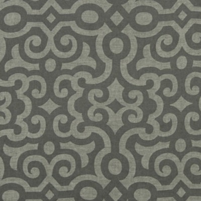Фото Ткань портьерная с рисунком - Орнамент - стиль Американский - Серый - Купить в Интернет-магазине