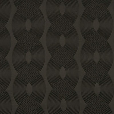 Фото Ткань портьерная с рисунком - Орнамент - стиль Американский - Черный - Купить в Интернет-магазине