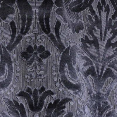 Фото Ткань портьерная с рисунком - Дамаск - стиль Европейский - Синий - Купить в Интернет-магазине