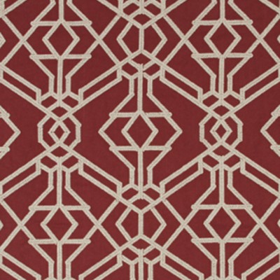 Фото Ткань портьерная с рисунком - Орнамент - стиль Американский - Малиновый - Купить в Интернет-магазине