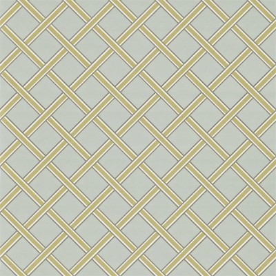 Фото Обои с рисунком - Клетка - стиль Английская классика - Бирюзовые - Купить в Интернет-магазине