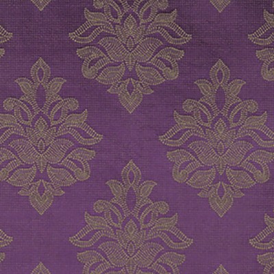Фото Ткань портьерная с рисунком - Дамаск - стиль Американский - Фиолетовый - Купить в Интернет-магазине