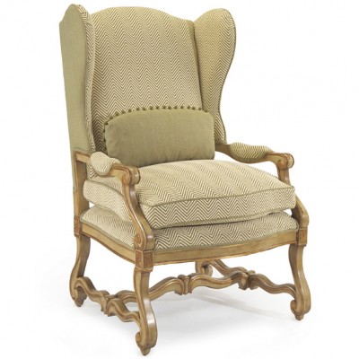 Фото Кресло на деревянной раме - стиль Современное кантри - Для гостиной - Купить в Интернет-магазине