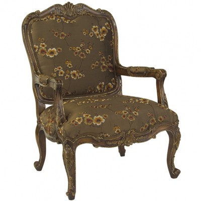 Фото Кресло на деревянной раме - стиль Современное кантри - Для гостиной - Купить в Интернет-магазине