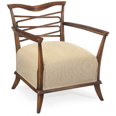 Фото Кресло на деревянной раме - стиль Современное кантри - Для гостиной - Купить в Интернет-магазине