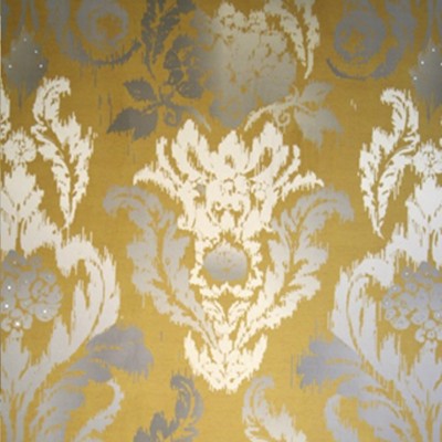 Фото Обои с рисунком - Дамаск - стиль Английская классика - Желтые - Купить в Интернет-магазине