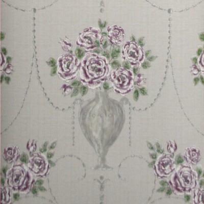 Фото Обои с рисунком - Цветы - стиль Английская классика - Серые - Купить в Интернет-магазине