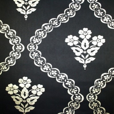Фото Обои с рисунком - Дамаск - стиль Английская классика - Черные - Купить в Интернет-магазине