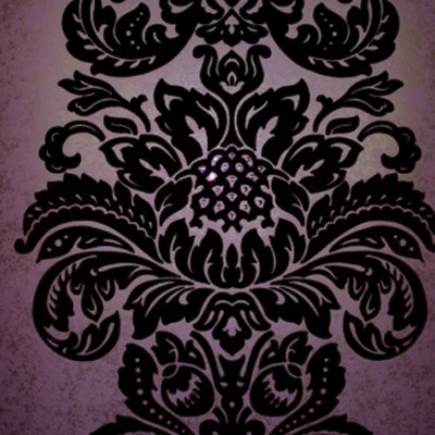 Фото Обои с рисунком - Дамаск - стиль Английская классика - Фиолетовые - Купить в Интернет-магазине