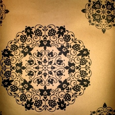 Фото Обои с рисунком - Дамаск - стиль Английская классика - Желтые - Купить в Интернет-магазине