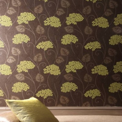 Фото Обои с рисунком - Орнамент - стиль Английская классика - Коричневые - Купить в Интернет-магазине