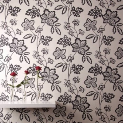 Фото Обои с рисунком - Крупный декор - стиль Английская классика - Белые - Купить в Интернет-магазине