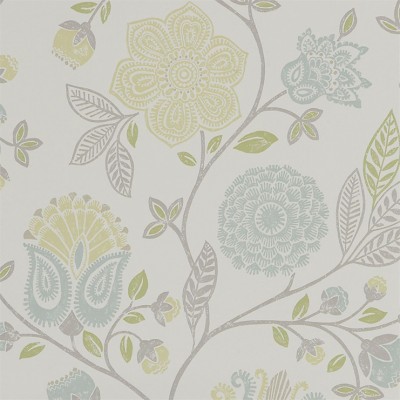 Фото Обои с рисунком - Цветы - стиль Английская классика - Белые - Купить в Интернет-магазине