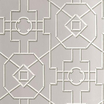 Фото Обои с рисунком - Орнамент - стиль Американский - Серебристые - Купить в Интернет-магазине