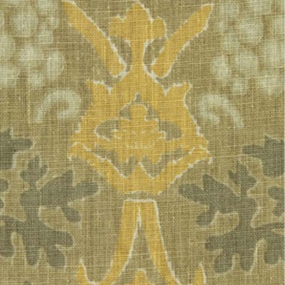 Фото Ткань портьерная с рисунком - Орнамент - стиль Американский - Зеленый - Купить в Интернет-магазине