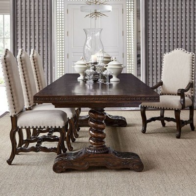 Фото Стол обеденный - стиль Американская классика - Для столовой - большие обеденные столы производства США - Ambella home - Castilian - Купить в Интернет-магазине