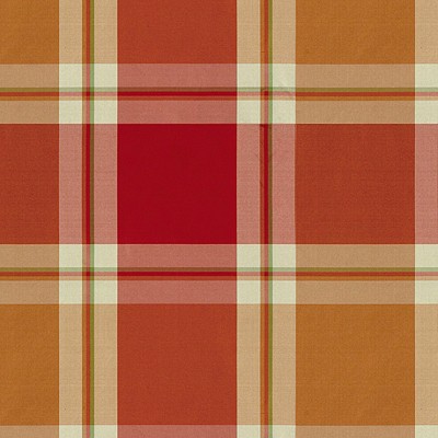 Фото Ткань портьерная с рисунком - Клетка - стиль Английский - Красная - Купить в Интернет-магазине