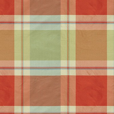 Фото Ткань портьерная с рисунком - Клетка - стиль Английский - Красная - Купить в Интернет-магазине