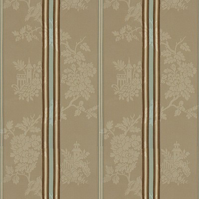 Фото Ткань портьерная с рисунком - Полоски - стиль Английский - Коричневые - Купить в Интернет-магазине